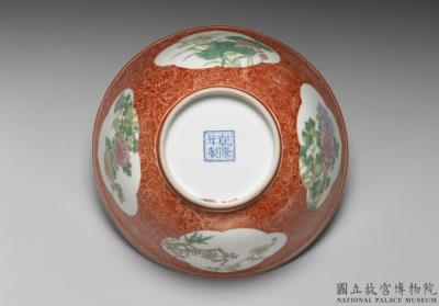 图片[3]-Bowl with four-seasons flower on a carved red ground in falangcai painted enamels, Qianlong reign (1736-1795), Qing dynasty-China Archive